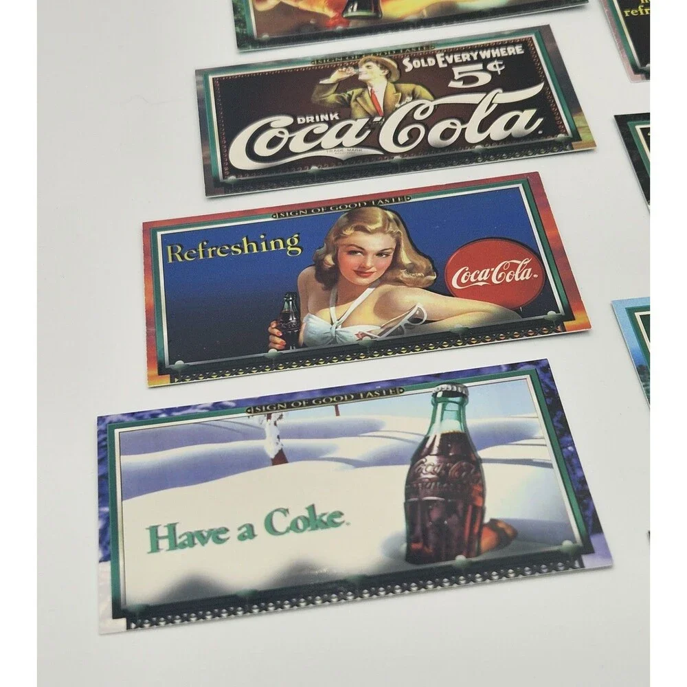 Coca-Cola Sign of Good Taste 1996 Non-Sport Trading Card Lot 8 Vintage